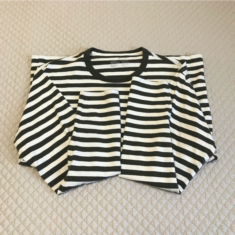 Muji Striped Long Sleeve T